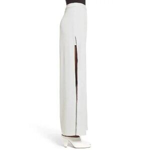 LEITH High Waist Side Slit Wide Leg Pants
